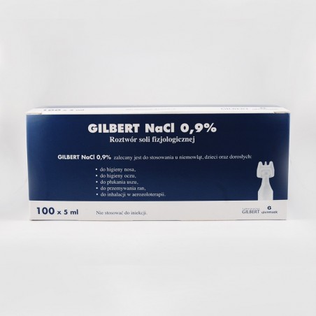  Sól fizjologiczna Gilbert 0,9% 100 ampułek po 5 ml 