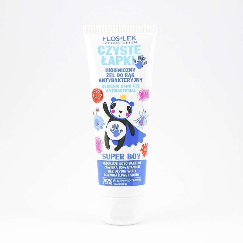 Czyste Łapki Higieniczny Żel Do Rąk Antybakteryjny Super Boy 50 ml 
