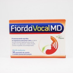 Fiorda Vocal MD o smaku pomarańczowym 30 pastylek