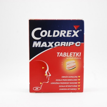  Coldrex Maxgrip C 500 mg + 25 mg + 38 mg + 5 mg, 24 tabletki 