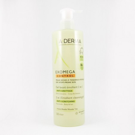  Aderma Exomega control żel emolientowy do mycia 500 ml 