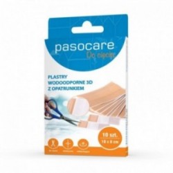 Plaster wodoodporny do cięcia z opatrunkiem PASO 10 cm x 8 cm, 10 sztuk