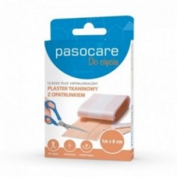 Plaster tkaninowy do cięcia z opatrunkiem PASO 1 m x 6 cm, 1 sztuka