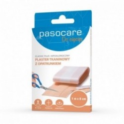 Plaster tkaninowy do cięcia z opatrunkiem PASO 1 m x 8 cm, 1 sztuka