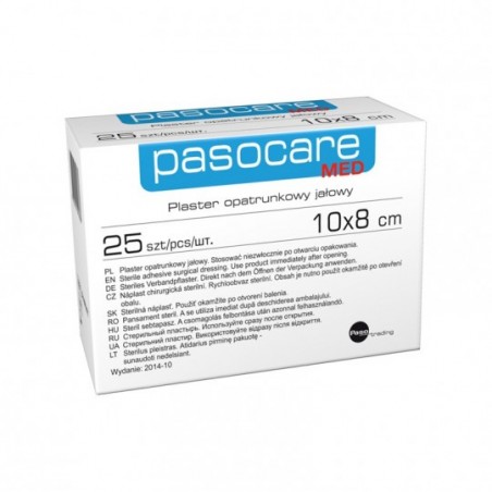  Plaster opatrunkowy jałowy PASO 10 cm x 8 cm, 1 sztuka 