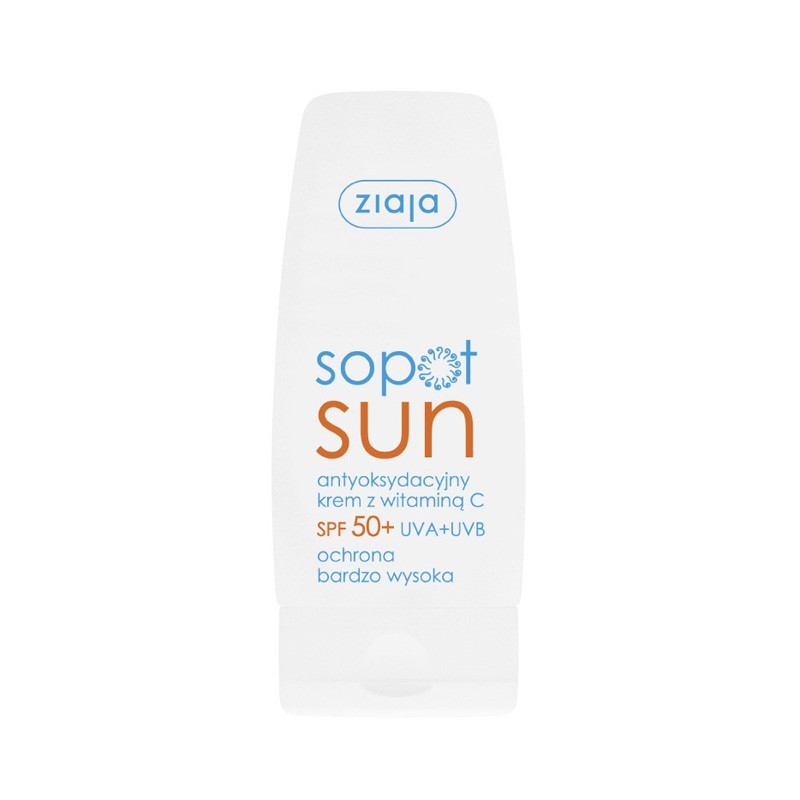 Ziaja Sopot Sun, antyoksydacyjny krem z witaminą C, SPF 50+, 50 ml 