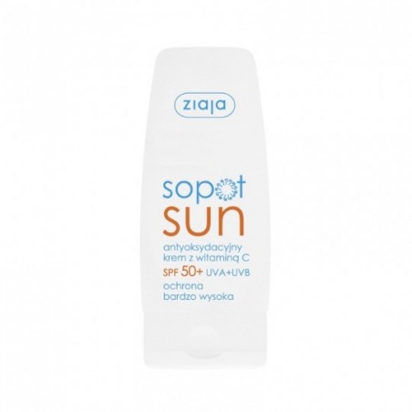  Ziaja Sopot Sun, antyoksydacyjny krem z witaminą C, SPF 50+, 50 ml 