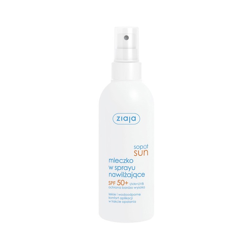 Ziaja Sopot Sun mleczko nawilżające SPF 50, spray 170 ml 
