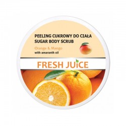Fresh Juice Peeling cukrowy do ciała Orange & mango, 225 ml