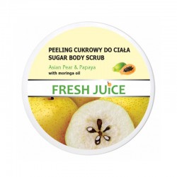 Fresh Juice Peeling cukrowy do ciała Asian pear & papaya, 225 ml