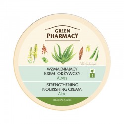 Green Pharmacy Krem do twarzy wzmacniający odżywczy - aloes, 150 ml