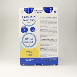 Fresubin Energy Fibre drink o smaku bananowym, 4 butelki po 200 ml