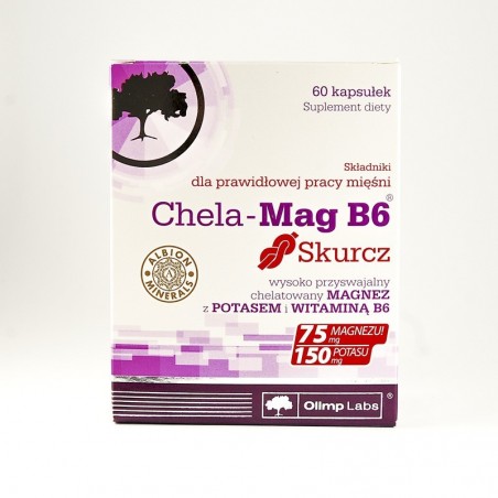  Olimp Chela-Mag B6 skurcz, 60 kapsułek 