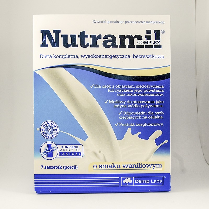Olimp Nutramil complex wanilia, 7 saszetek 