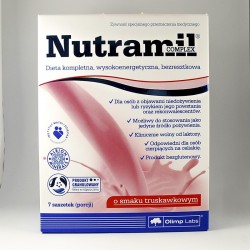 Olimp Nutramil complex o smaku truskawkowym, 7 saszetek