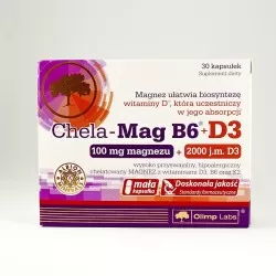 Olimp Chela-Mag B6+D3, 30 kapsułek