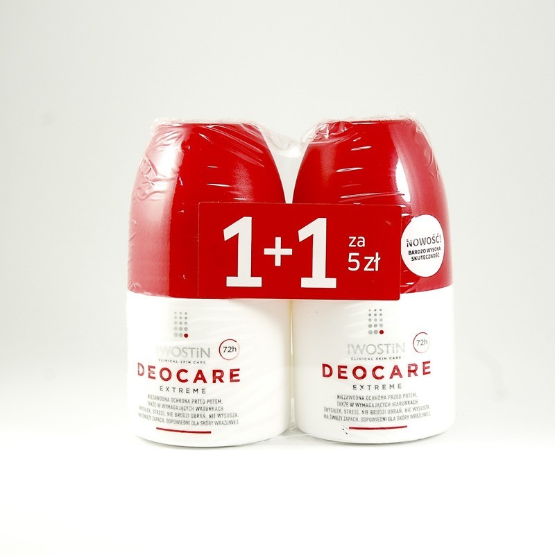Iwostin Deocare extreme emulsja zestaw, 50 ml + 50 ml 