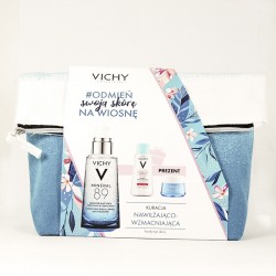 Vichy Zestaw kuracja nawilżająco-wzm.:  Mineral 89 boost. 50 ml + Aqualia Thermal kr/noc 15 ml + Pure Thermal 3w1 100 ml