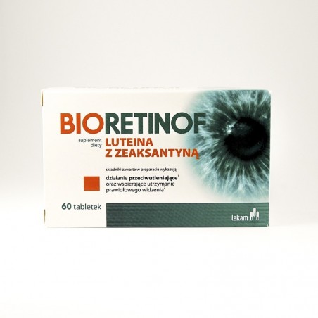  Bioretinof z luteiną i zeaksantyną 60 tabletek 
