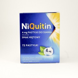 NiQuitin 4 mg, smak miętowy, 72 pastylki do ssania