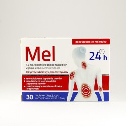 Mel 30 tabletek ulegających rozpadowi w jamie ustnej