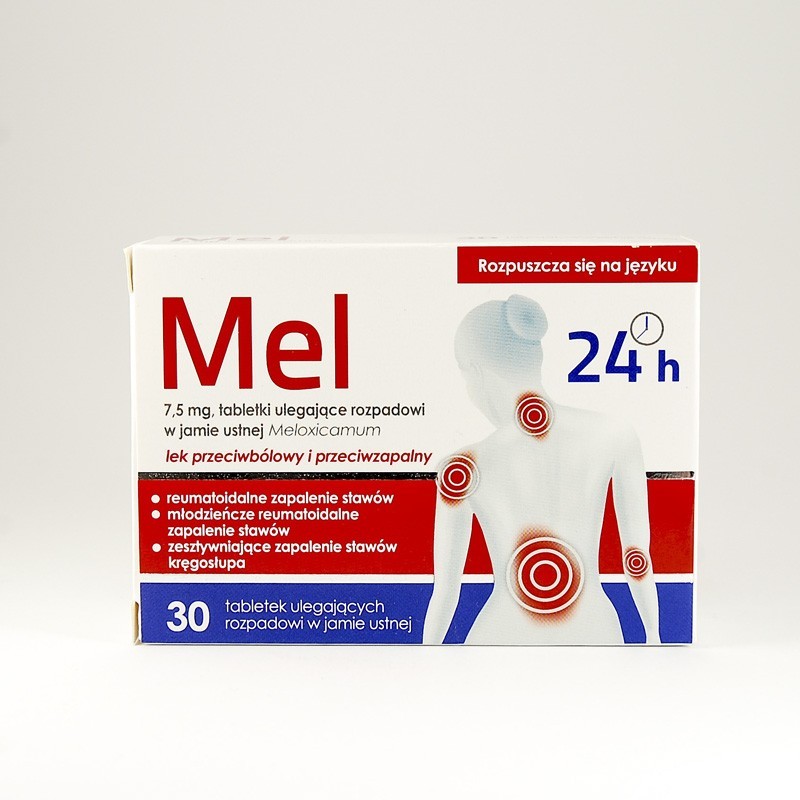 Mel 30 tabletek ulegających rozpadowi w jamie ustnej 