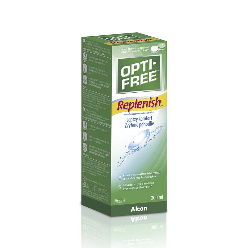 Opti-Free replenish wielofunkcyjny płyn dezynfekcyjny, 300 ml 