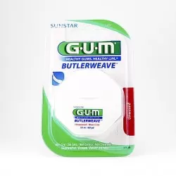 Sunstar GUM butlerweave nić dentystyczna niewoskowana płaska, 55 m