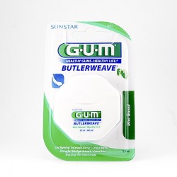 Sunstar GUM butlerweave nić dentystyczna woskowana płaska miętowa, 55 m