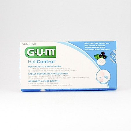 Sunstar GUM halicontrol tabletki neutralizujące przykry zapach, 10 tabletek