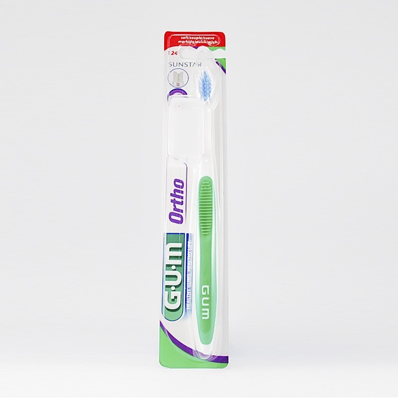 Sunstar GUM ortho szczoteczka do zębów ortodontyczna, 1 sztuka 