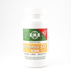 Witamina D3 4000 j.m., 60 kapsułek