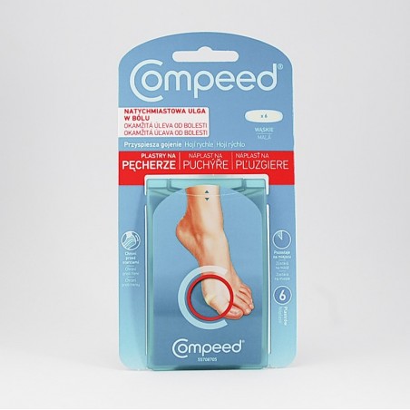  Compeed plastry na pęcherze wąskie 6 sztuk 
