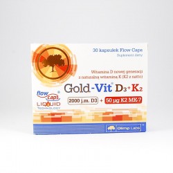 Olimp Gold-Vit D3 2000 j.m. + K2, 30 kapsułek