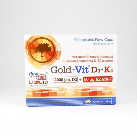  Olimp Gold-Vit D3 2000 j.m. + K2, 30 kapsułek 