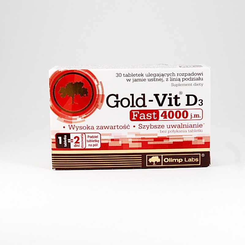 Olimp Gold-Vit D3 fast 4000 j.m., 30 tabletek 