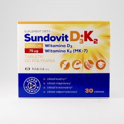 Sundovit D3 + K2, 30 tabletek
