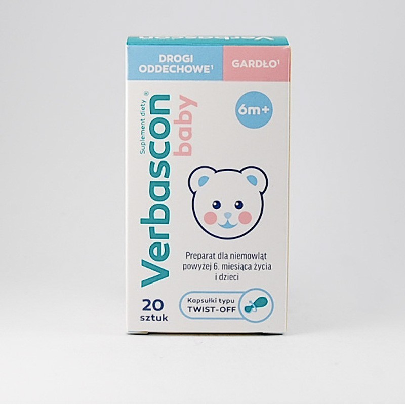 Verbascon Baby, 20 kapsułek twist-off 
