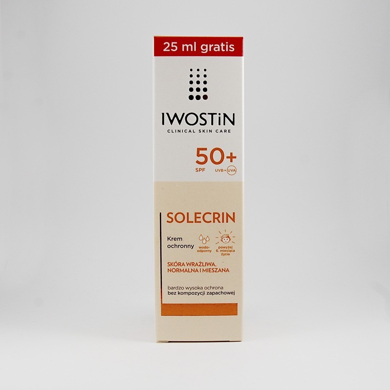 Iwostin Solecrin krem ochronny SPF 50+, 75 ml 
