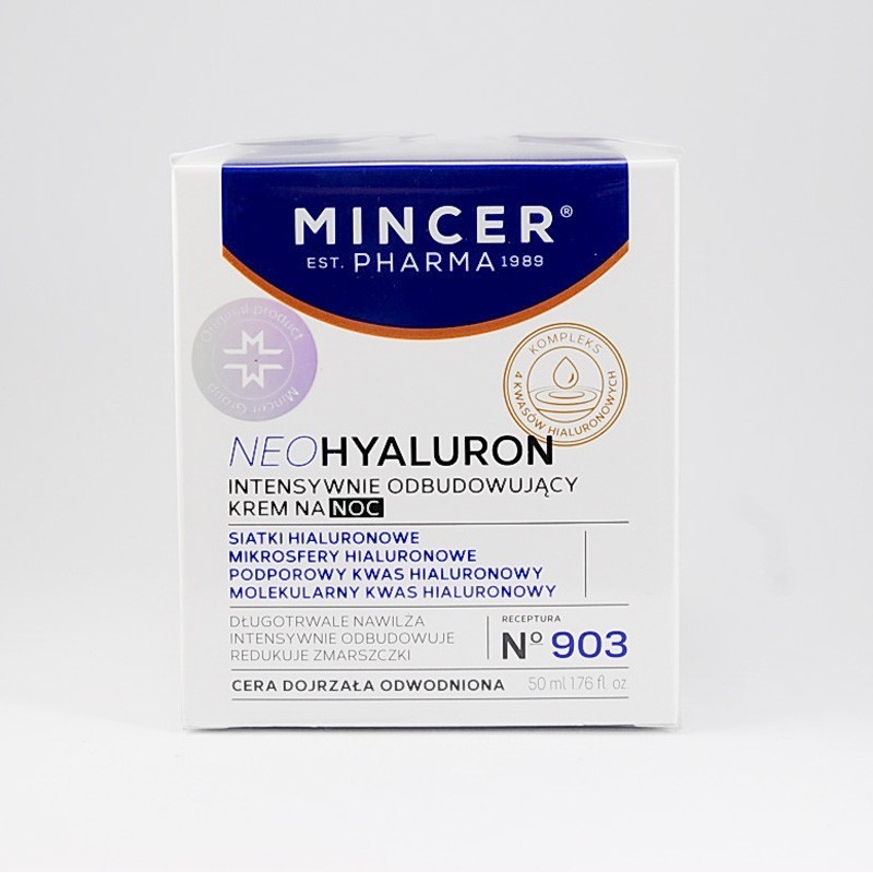 Mincer Pharma Neohyaluron krem na noc silnie odbudowujący, 50 ml 