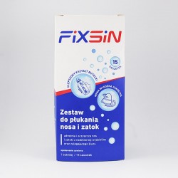 Fixsin zestaw podstawowy do płukania nosa/zatok z ektoiną, 1 zestaw