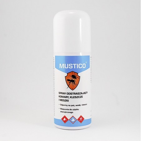 Mustico spray odstraszający komary, kleszcze i meszki, 100 ml