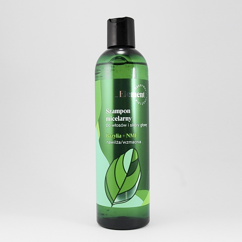 Element Szampon micelarny do włosów i skóry głowy Bazylia + NMF, 300 ml 