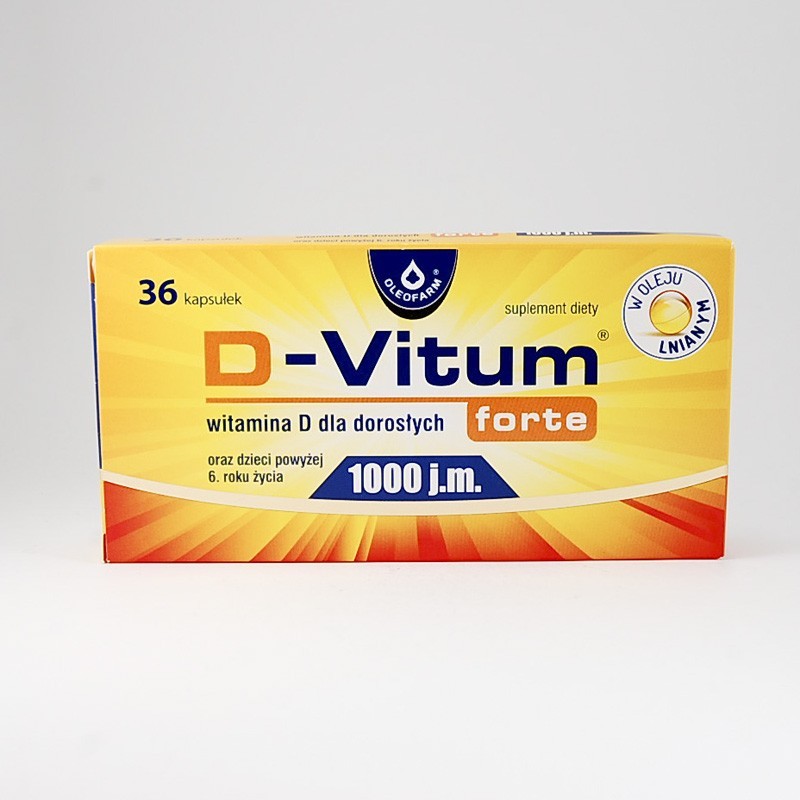 D-Vitum Forte witamina D 1000 j.m., 36 kapsułek 