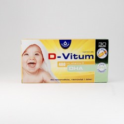 D-Vitum 400 j.m. witaminy D DHA, 30 kapsułek twist-off