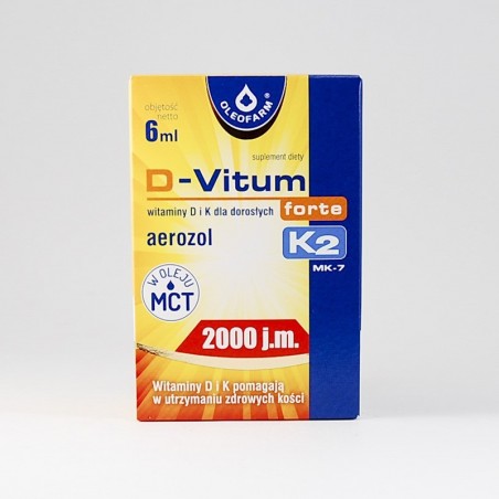  D-Vitum Forte 2000 j.m. K2, aerozol 6 ml 