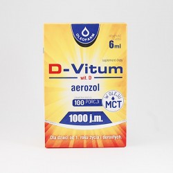 D-Vitum witamina D aerozol 1000 j.m., 6 ml