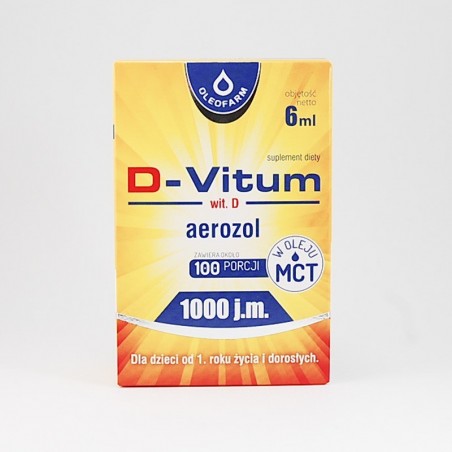 D-Vitum witamina D aerozol 1000 j.m., 6 ml 