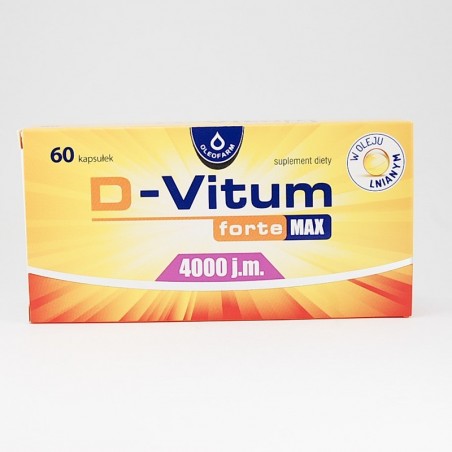 D-Vitum Forte Max 4000 j.m., 60 kapsułek