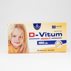 D-Vitum witamina D 1000 j.m., 90 kapsułek